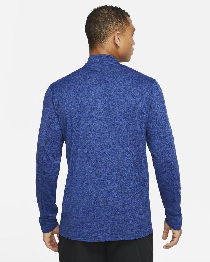Top Running Nike Dri-FIT Element 1/4-Zip Hombre Obsidian Azul Real | TUVHF-5290