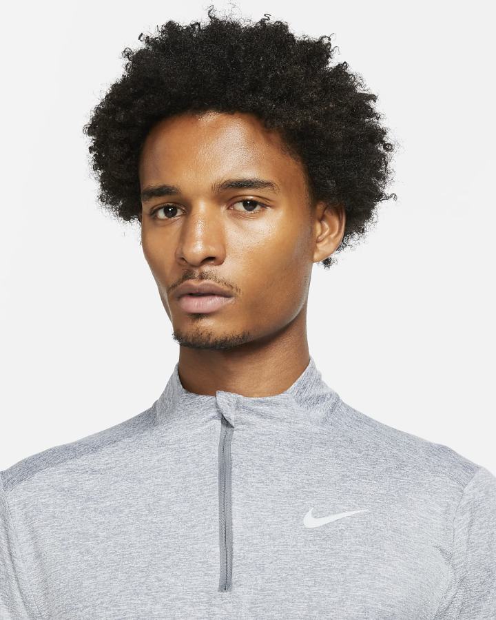 Top Running Nike Dri-FIT Element 1/4-Zip Hombre Gris | YNCPX-4852