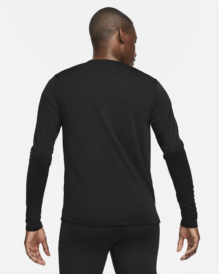 Top Running Nike Dri-FIT Miler Long-Sleeve Hombre Negras | PHXRA-0164