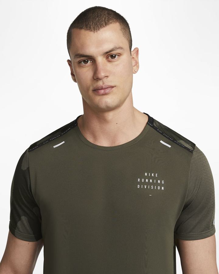 Top Running Nike Dri-FIT Run Division Rise 365 Hombre Kaki | LUVIF-1597