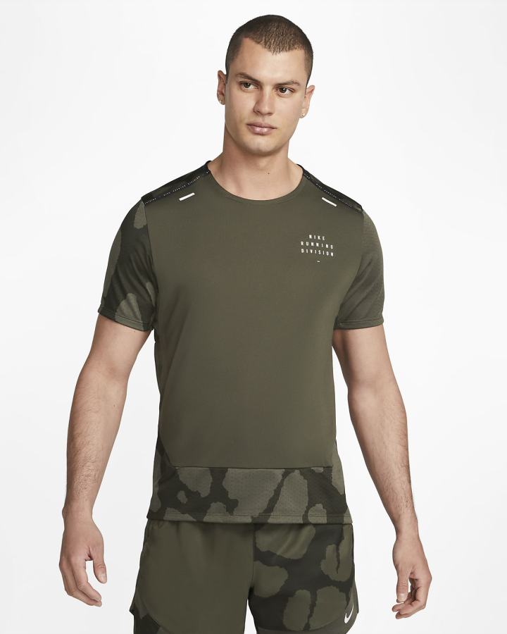 Top Running Nike Dri-FIT Run Division Rise 365 Hombre Kaki | LUVIF-1597