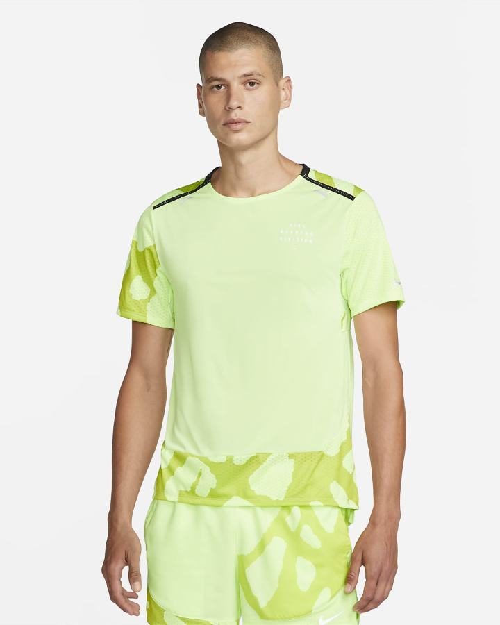 Top Running Nike Dri-FIT Run Division Rise 365 Hombre Verde | VBAJK-4968