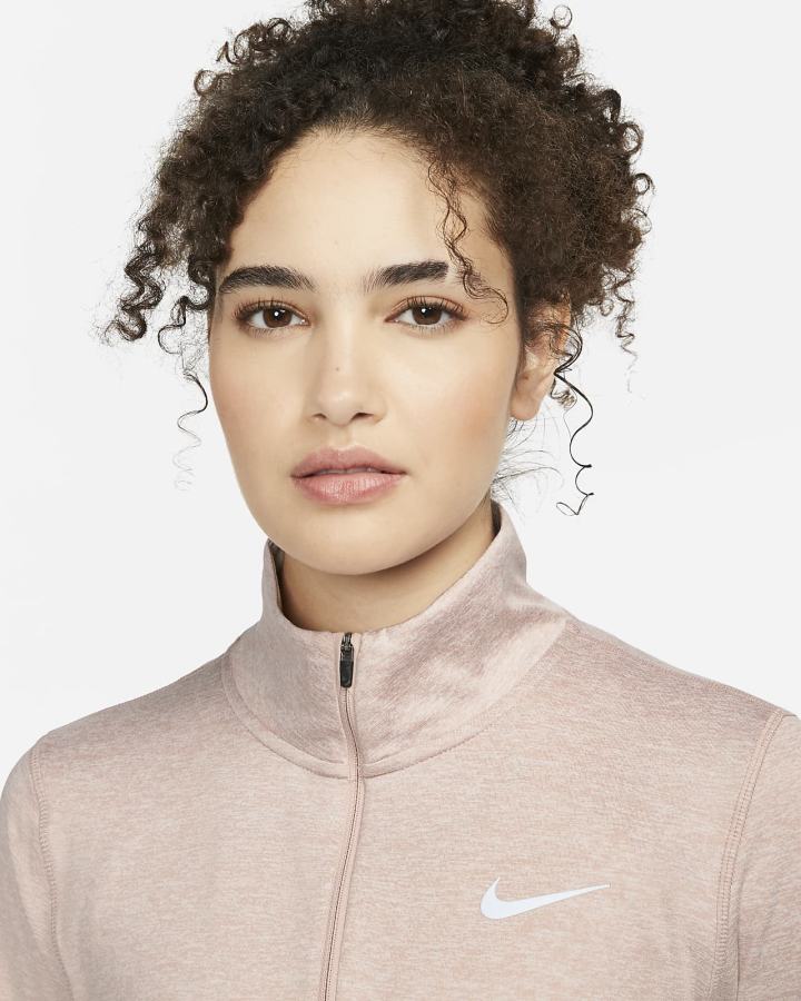 Top Running Nike Element 1/2-Zip (Plus Size) Mujer Rosas Rosas Claro | AFLJW-8602