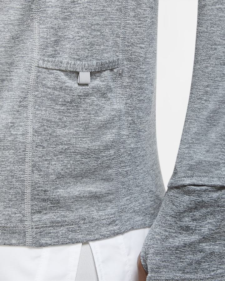 Top Running Nike Element 1/2-Zip (Plus Size) Mujer Gris Gris Claro | ARBQO-7618