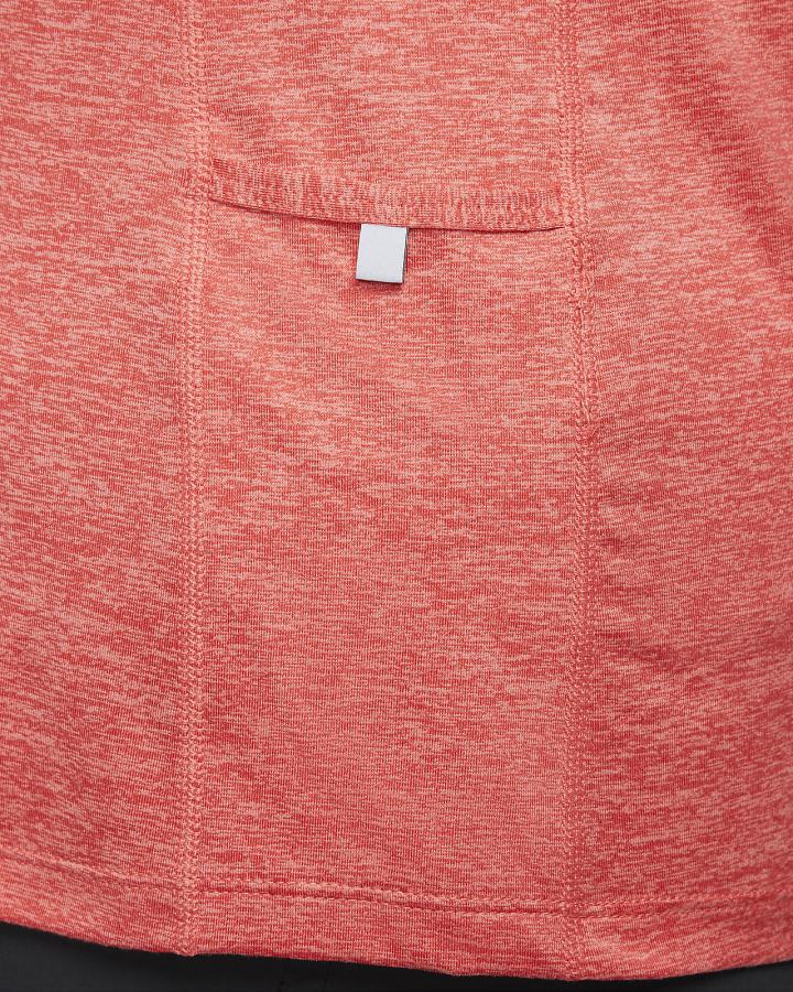 Top Running Nike Element 1/2-Zip (Plus Size) Mujer Rojas Claro | BKAMJ-1354
