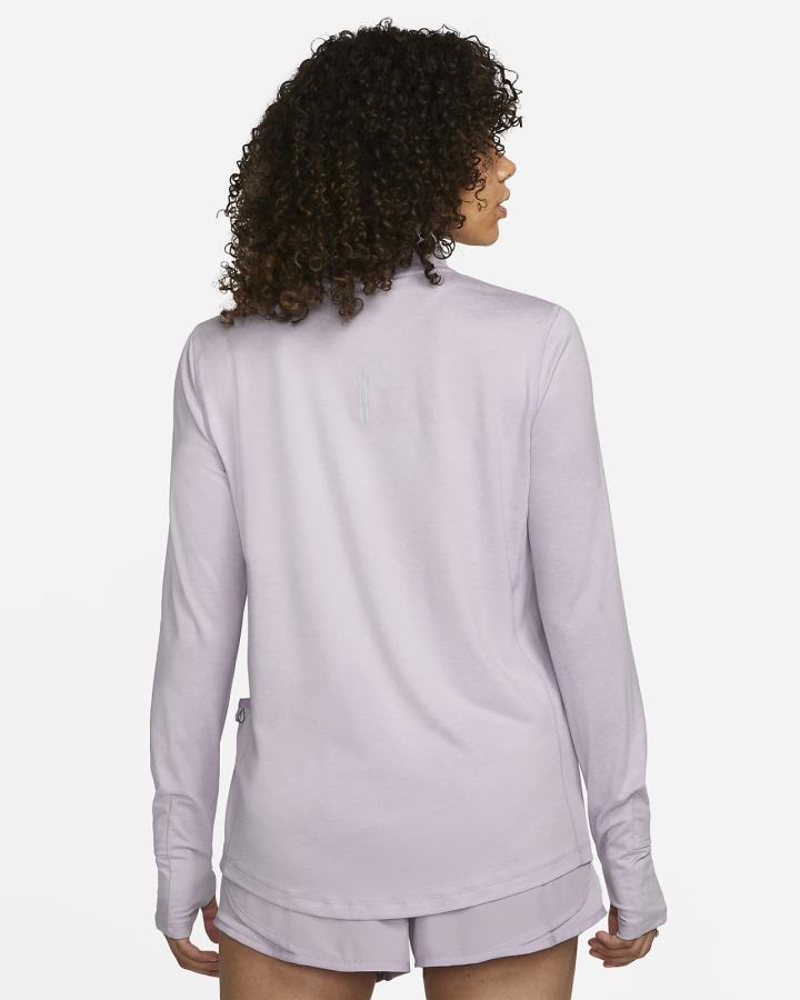 Top Running Nike Element 1/2-Zip (Plus Size) Mujer Moradas | DGQWK-0619