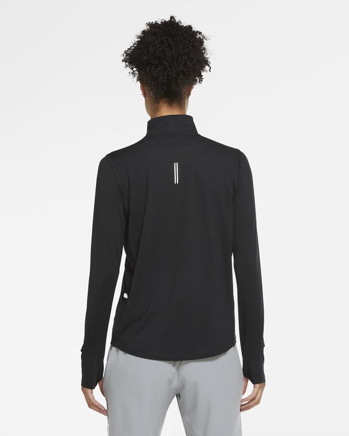 Top Running Nike Element 1/2-Zip (Plus Size) Mujer Negras | NKZJF-7041