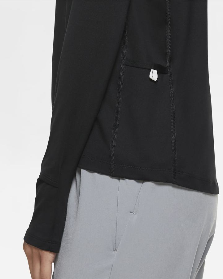 Top Running Nike Element 1/2-Zip (Plus Size) Mujer Negras | NKZJF-7041