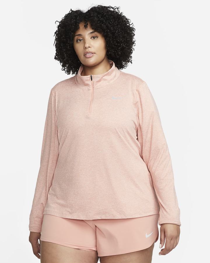 Top Running Nike Element 1/2-Zip (Plus Size) Mujer Verde Menta | OCMQX-2739