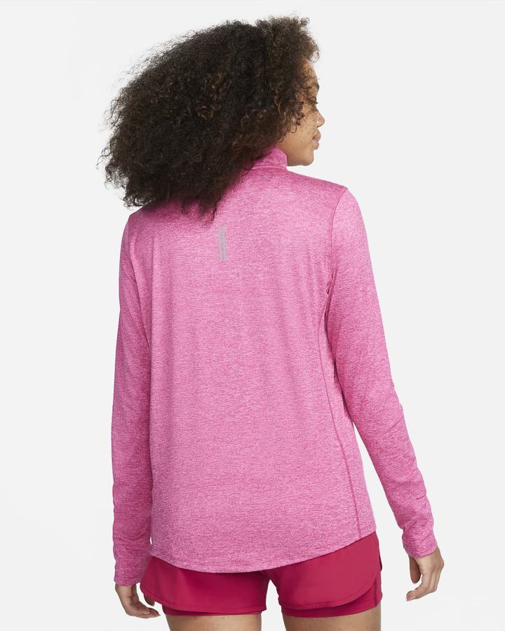 Top Running Nike Element 1/2-Zip (Plus Size) Mujer Rosas | RHTGC-8937