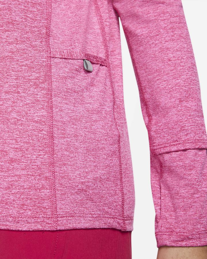 Top Running Nike Element 1/2-Zip (Plus Size) Mujer Rosas | RHTGC-8937