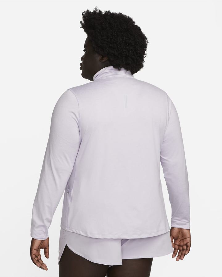 Top Running Nike Element 1/2-Zip (Plus Size) Mujer Moradas | SCAQH-2481