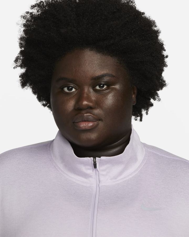 Top Running Nike Element 1/2-Zip (Plus Size) Mujer Moradas | SCAQH-2481