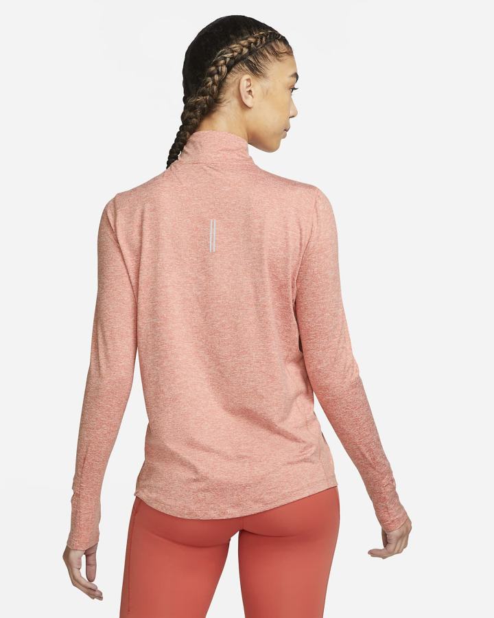 Top Running Nike Element 1/2-Zip (Plus Size) Mujer Verde Menta | VAMEY-0587