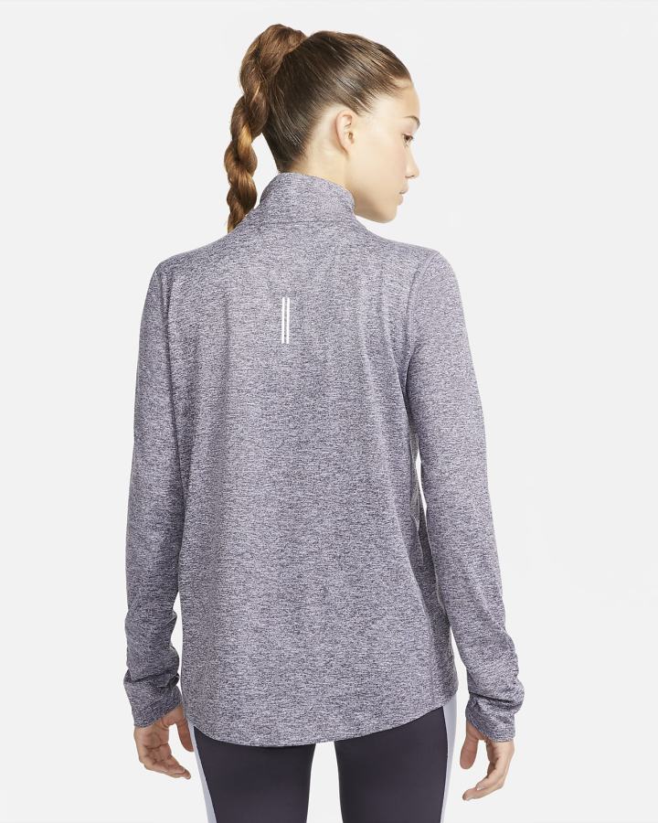 Top Running Nike Element 1/2-Zip (Plus Size) Mujer Moradas Indigo | ZHLEB-6492