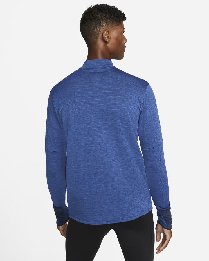 Top Running Nike Therma-FIT Repel Element 1/4-Zip Hombre Obsidian Azul Real | RFEID-6045