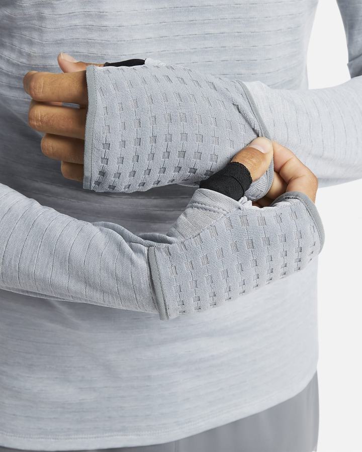 Top Running Nike Therma-FIT Repel Element 1/4-Zip Hombre Gris | WCEQG-1032