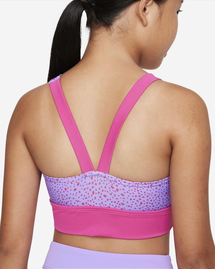 Trajes De Baño Nike Water Dots Kids Asymmetrical Top & High Waist Bikini Set Niña Rosas | SBXZM-4278