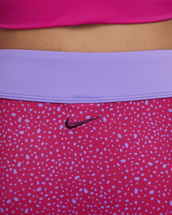 Trajes De Baño Nike Water Dots Kids Asymmetrical Top & High Waist Bikini Set Niña Rosas | SBXZM-4278