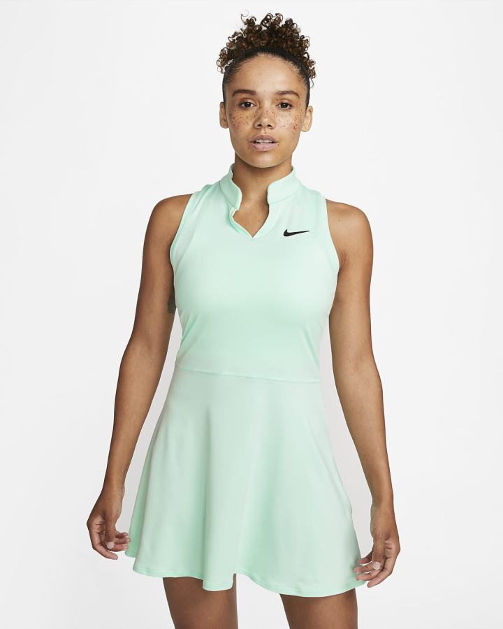 Vestido Nike Court Dri-FIT Victory Tennis Mujer Verde Menta Negras | BCIZU-5098