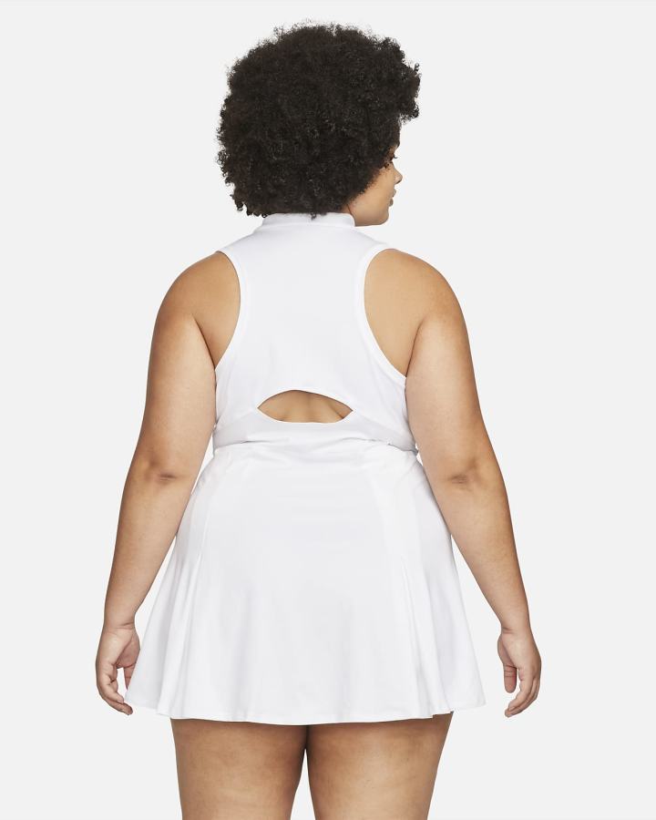 Vestido Nike Court Dri-FIT Victory Tennis Mujer Blancas Negras | KBHNF-4765