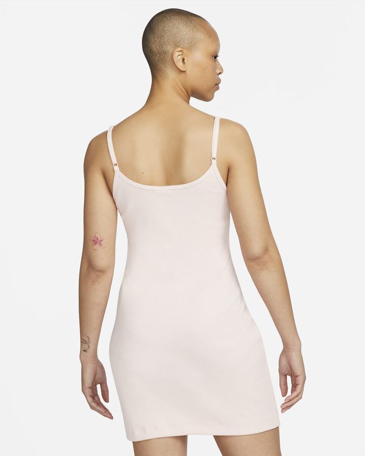 Vestido Nike Sportswear Essential Acanalado (Plus Size) Mujer Blancas | SEKRD-9057