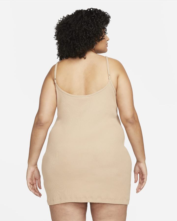 Vestido Nike Sportswear Essential Acanalado (Plus Size) Mujer Blancas | SNTOY-0938