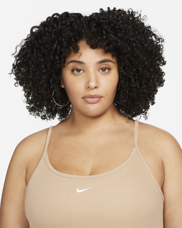 Vestido Nike Sportswear Essential Acanalado (Plus Size) Mujer Blancas | SNTOY-0938