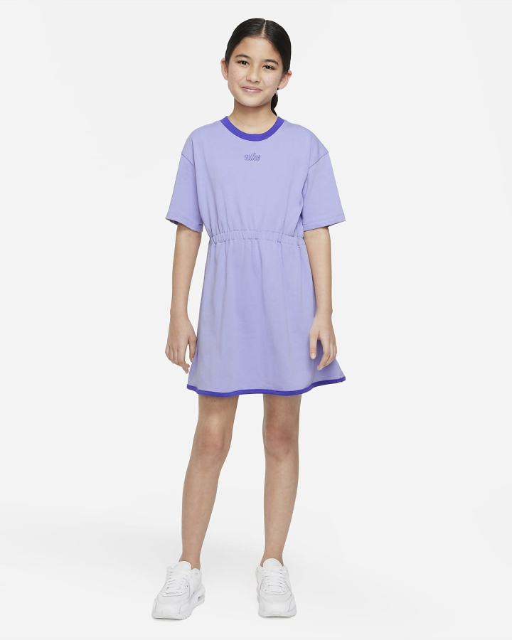 Vestido Nike Sportswear Icon Clash Kids Niña Verde Menta | KZHDC-6730