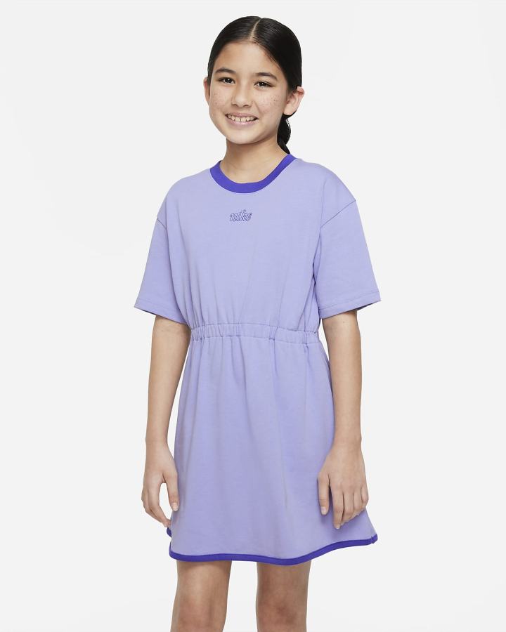 Vestido Nike Sportswear Icon Clash Kids Niña Verde Menta | KZHDC-6730