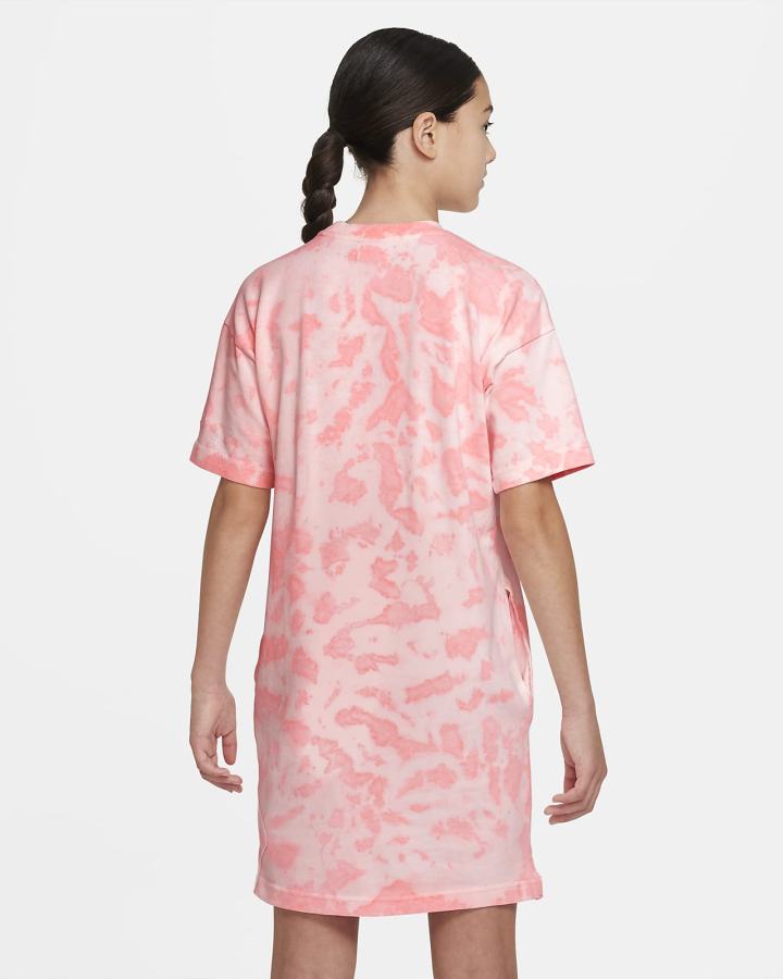 Vestido Nike Sportswear Kids Niña Rojas Claro Blancas | LITKN-5214