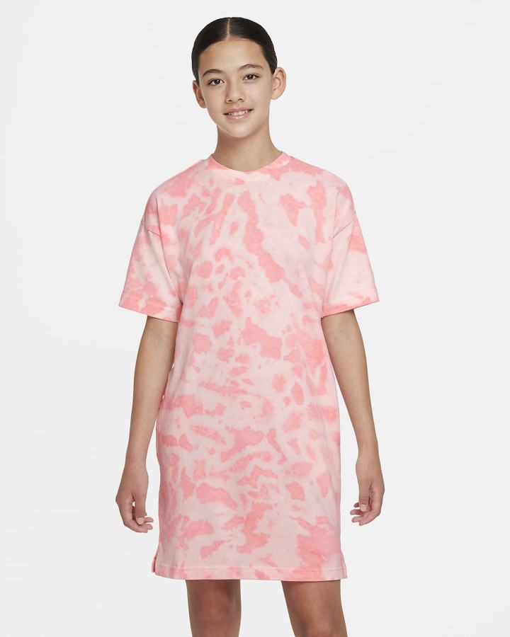 Vestido Nike Sportswear Kids Niña Rojas Claro Blancas | LITKN-5214