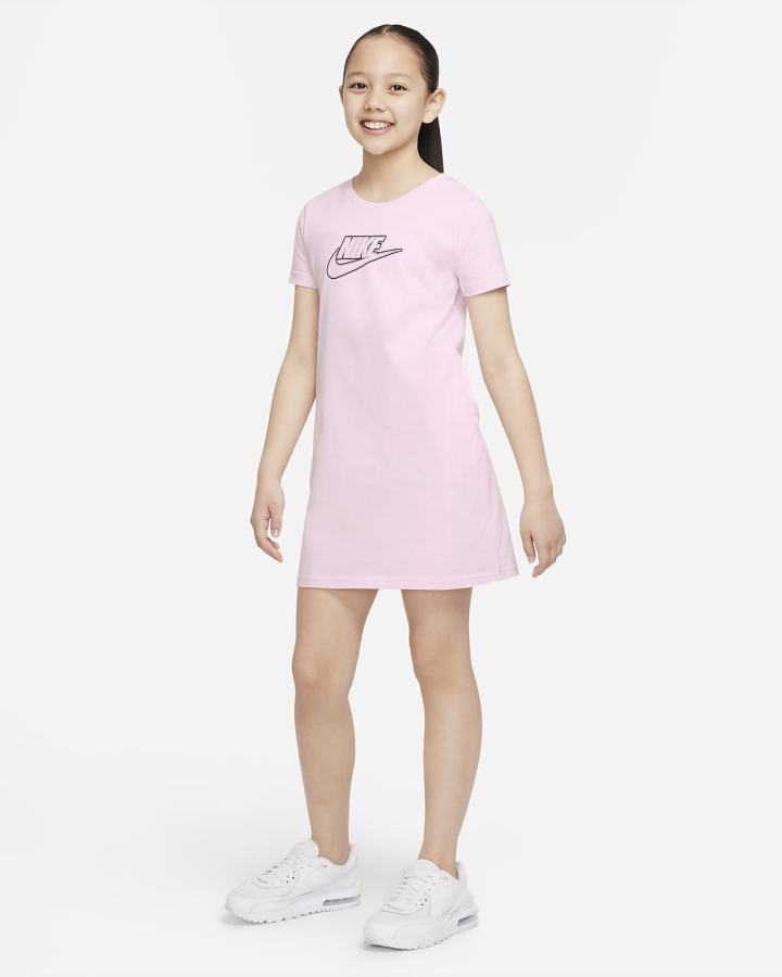 Vestido Nike Sportswear Kids Niña Rosas Verde Menta | OYUZQ-4308