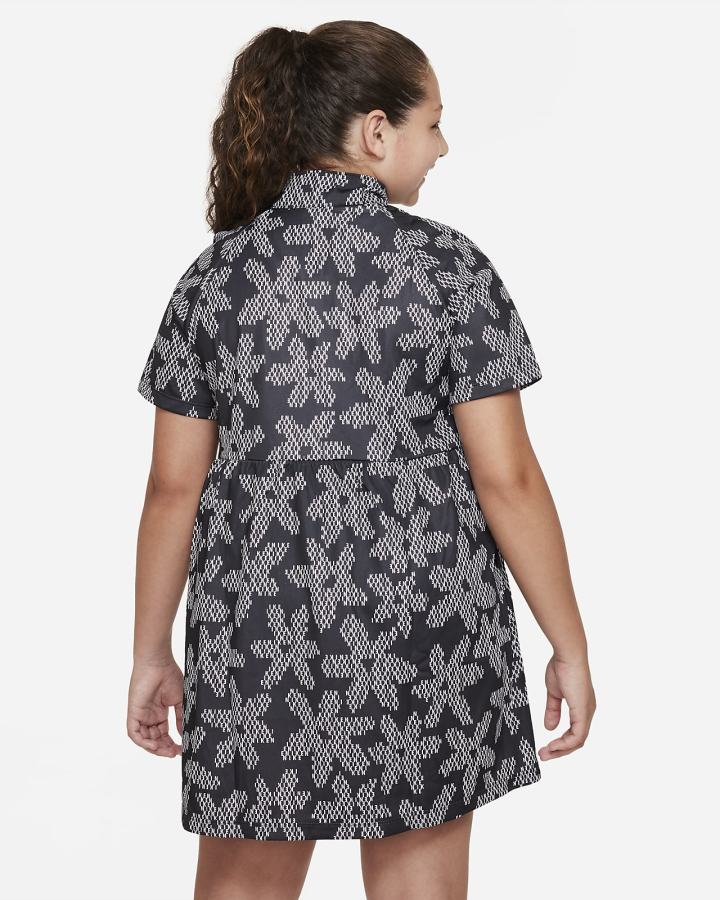 Vestido Nike Sportswear Kids Printed Short-Sleeve Niña Negras Blancas | FSBPY-7482