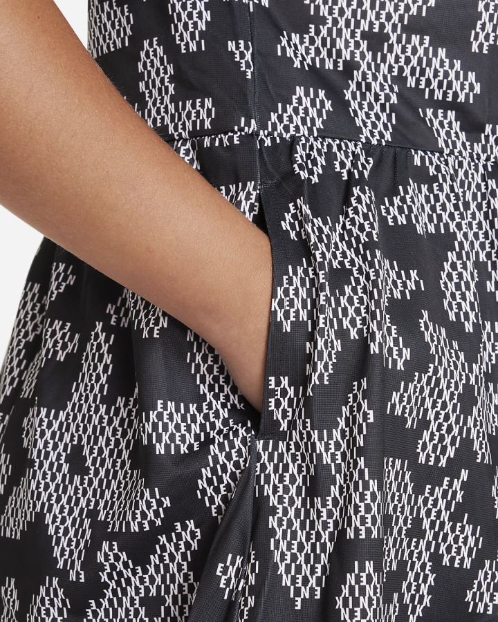 Vestido Nike Sportswear Kids Printed Short-Sleeve Niña Negras Blancas | FSBPY-7482