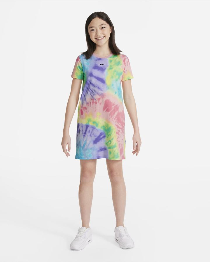 Vestido Nike Sportswear Kids Tie-Dye Niña Multicolor | HABWJ-7659
