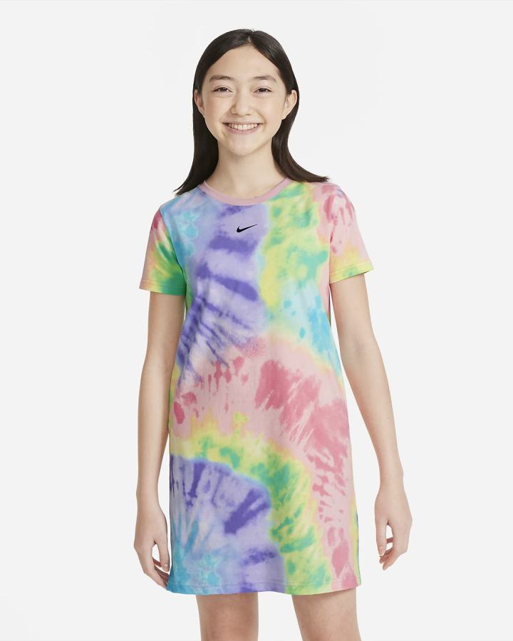 Vestido Nike Sportswear Kids Tie-Dye Niña Multicolor | HABWJ-7659