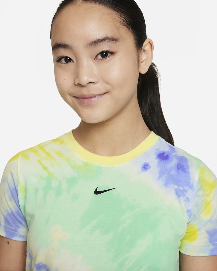 Vestido Nike Sportswear Kids Tie-Dye Niña Verde Menta | QDALX-1537