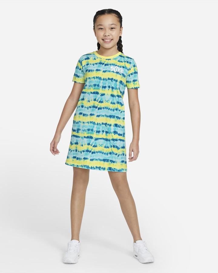 Vestido Nike Sportswear Kids Tie-Dye Niña Multicolor | YBUIQ-4820