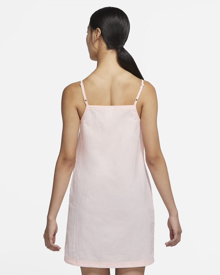 Vestido Nike Sportswear Swoosh Woven Cami Mujer Blancas Naranjas | UCSAL-4017