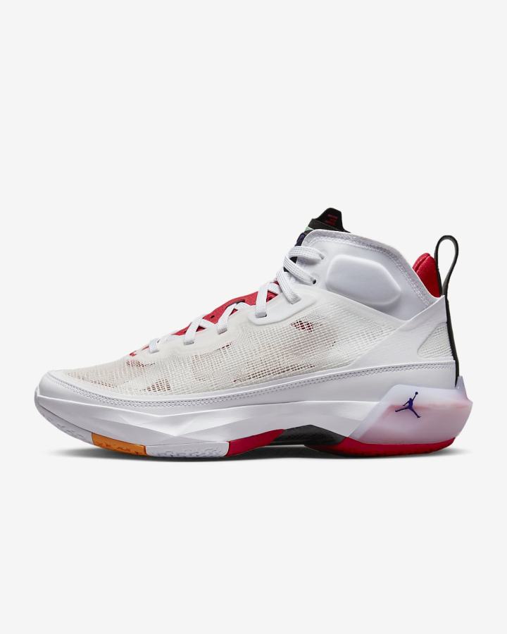 Zapatillas Baloncesto Nike Air Jordan XXXVII Hombre Blancas Plateadas Claro Negras Rojas | ALGHC-7841