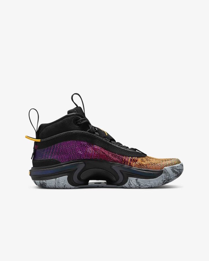 Zapatillas Baloncesto Nike Air Jordan XXXVI Kids Niño Negras Rosas Moradas Naranjas | DPATR-6498