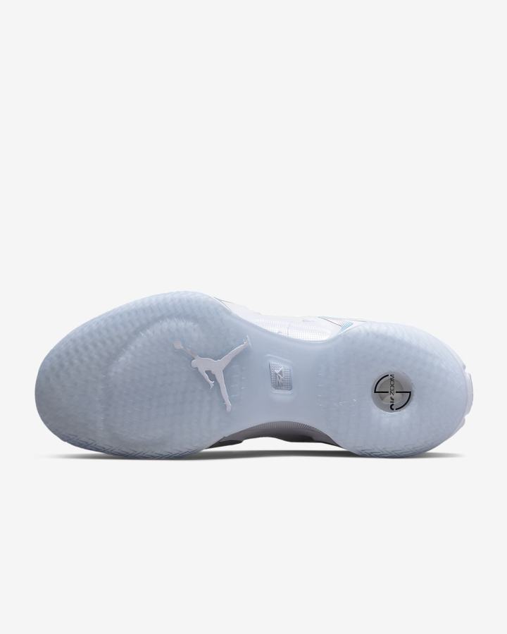 Zapatillas Baloncesto Nike Air Jordan XXXVI Low Hombre Blancas Metal Plateadas | GPMFO-1480