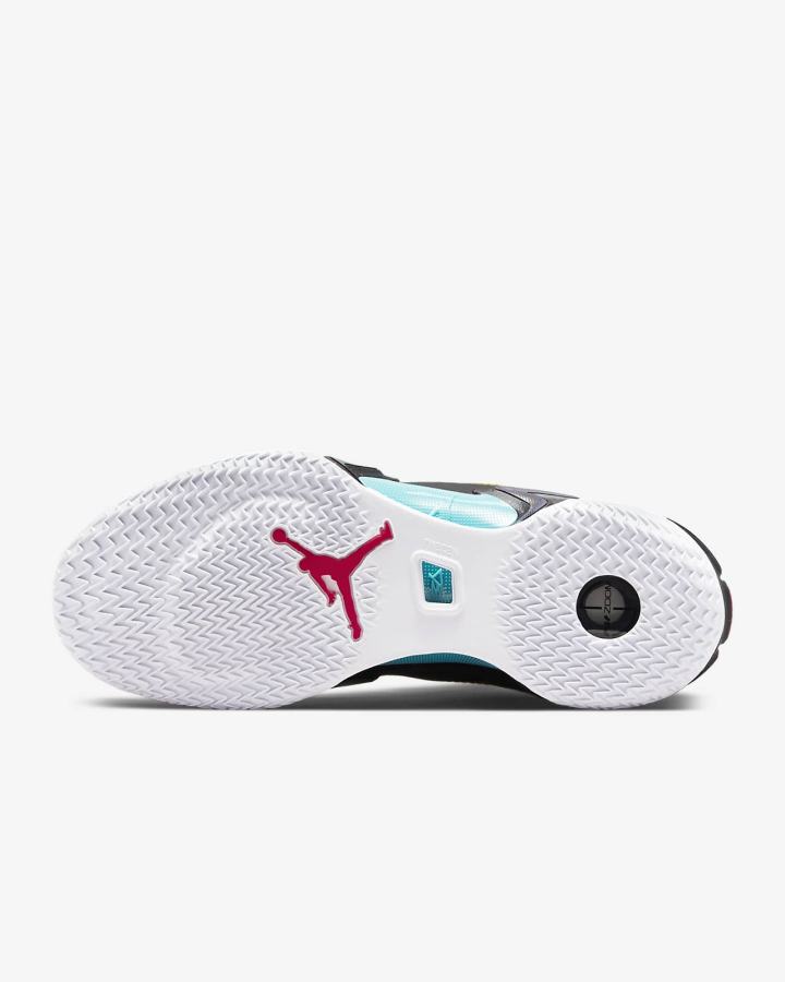 Zapatillas Baloncesto Nike Air Jordan XXXVI Low Hombre Negras Turquesa Rosas | IDUGK-6279