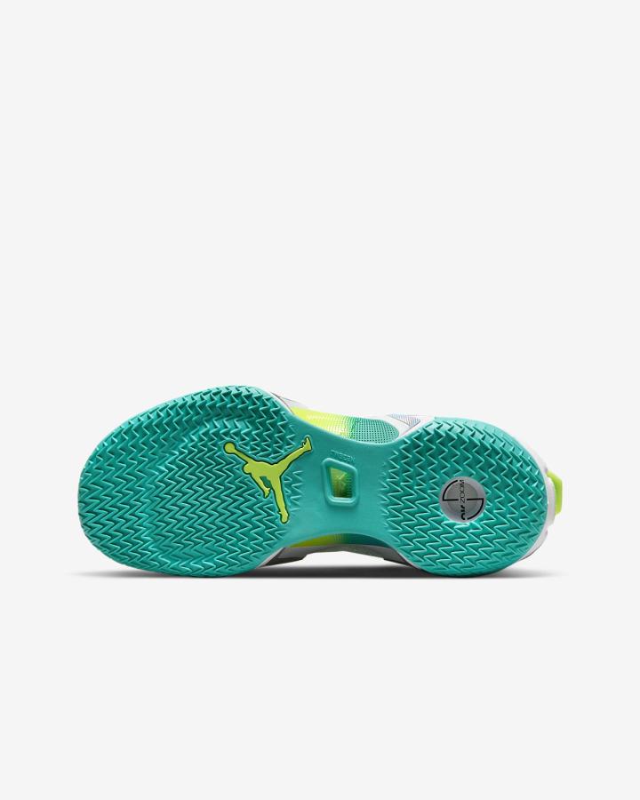 Zapatillas Baloncesto Nike Air Jordan XXXVI Guo Kids Niño Blancas Metal Plateadas | MBEUK-0617