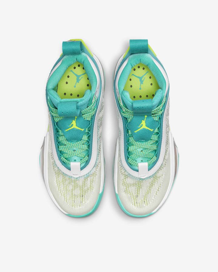 Zapatillas Baloncesto Nike Air Jordan XXXVI Guo Kids Niño Blancas Metal Plateadas | MBEUK-0617