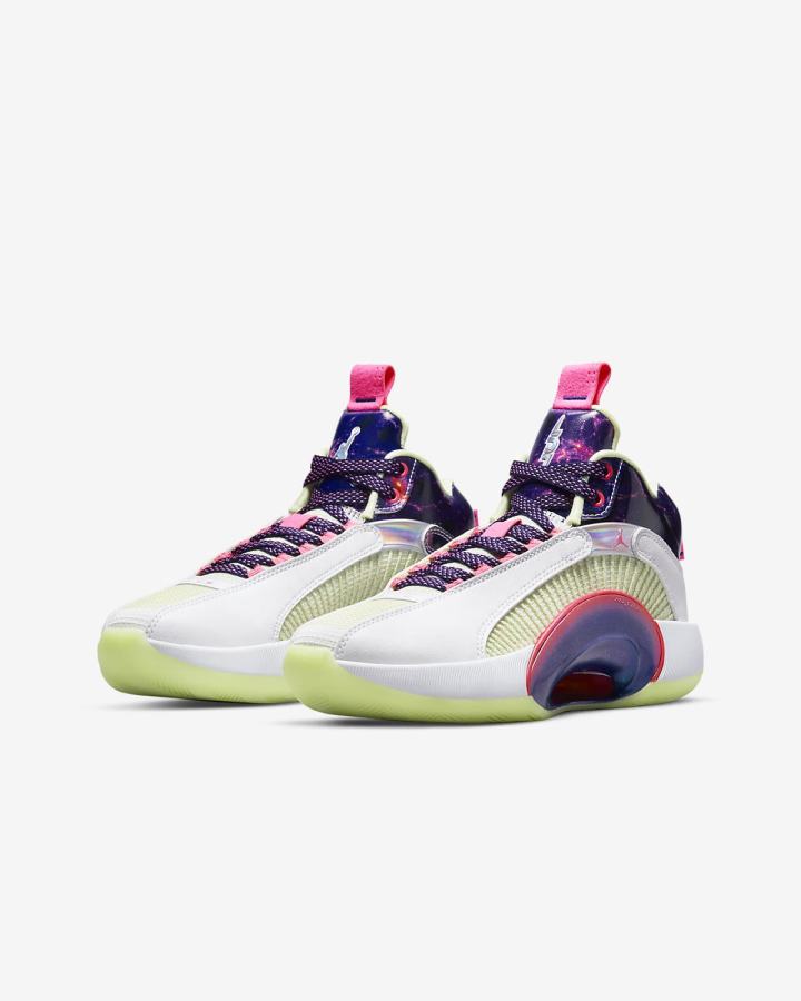 Zapatillas Baloncesto Nike Air Jordan XXXV Luka Kids Niño Blancas | PRFTD-8491