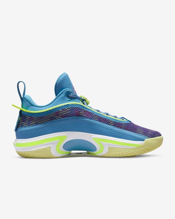 Zapatillas Baloncesto Nike Air Jordan XXXVI Low Luka PF Hombre Azules Moradas Rosas Verde | TNYXD-5837