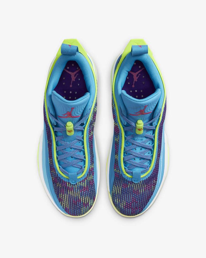 Zapatillas Baloncesto Nike Air Jordan XXXVI Low Luka PF Hombre Azules Moradas Rosas Verde | TNYXD-5837