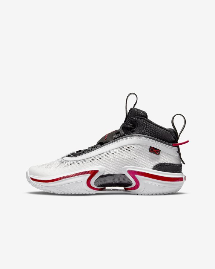 Zapatillas Baloncesto Nike Air Jordan XXXVI Kids Niño Blancas Negras Rojas | WPVXB-8316